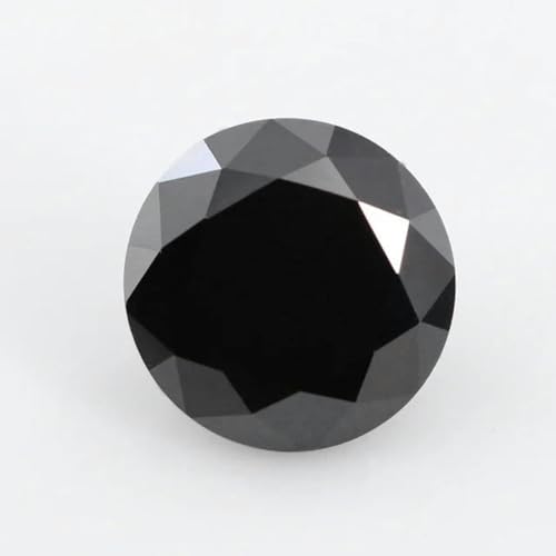 5A Zirkonia-Stein, mehrfarbig, runde Form, Brillantschliff, lose CZ-Steine, synthetische Edelsteine, Perlen für Schmuck, 0,8–12 mm, AAAAA-schwarz-3,0 mm, 100 Stück von YOGAES