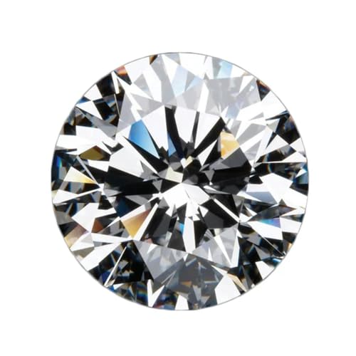 5A Zirkonia-Stein, mehrfarbig, runde Form, Brillantschliff, lose CZ-Steine, synthetische Edelsteine, Perlen für Schmuck, 0,8–12 mm, AAAAA-weiß-2,0 mm, 100 Stück von YOGAES