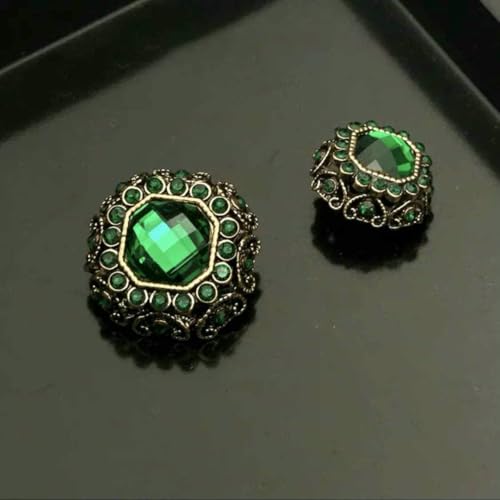 6 Stück bunte ovale Strass-Metallknöpfe, DIY, quadratisch, Diamant, Vintage-Edelsteinknopf für Kleidung, Mantel, Strickjacke, Pullover, Nähnadel, 5–362–5–25 mm 6 Stück bunte ovale Strass-Metallknöpfe, DIY, quadratisch, Diamant, Vintage-Edelsteinknopf für Kleidung, Mantel, Strickjacke, Pullover, Nähnadel, 5–362–5–25 mm von YOGAES