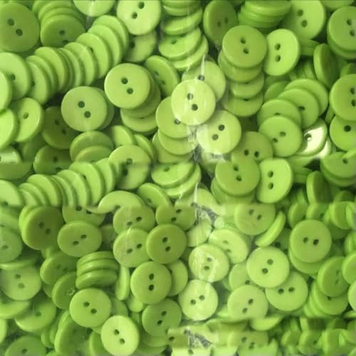 6 mm, 9 mm, 11 mm, 12 mm, dekorative Knöpfe für Handarbeiten, Harzknöpfe für Puppen, Scrapbooking, Nähknöpfe, 2 Löcher, 2 Löcher, hellgrün, 6 mm, 100 Stück 6 mm, 9 mm, 11 mm, 12 mm, dekorative Knöpfe für Handarbeiten, Harzknöpfe für Puppen, Scrapbooking, Nähknöpfe, 2 Löcher, 2 Löcher, hellgrün, 6 mm, 100 Stück von YOGAES