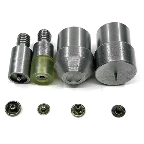 8 mm Druckknöpfe, Nieten, Nähreparatur, Silber/Gold/Schwarz/Bronze, Metall-Druckknopfverschluss, Kinderkleidungsknopf, Gürtelschnalle, 50 Sets und Formen von YOGAES