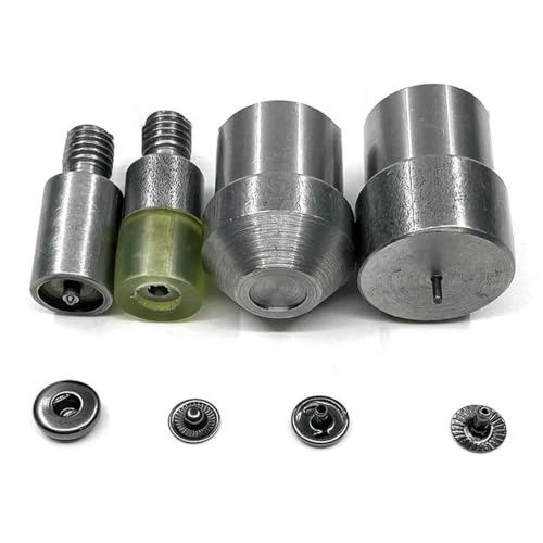 8mm Druckknöpfe Nieten Nähreparatur Silber/Gold/Schwarz/Bronze Metall Druckknopfverschluss Kinderkleidungsknopf Gürtelschnalle-50 Sets und Formen_b von YOGAES