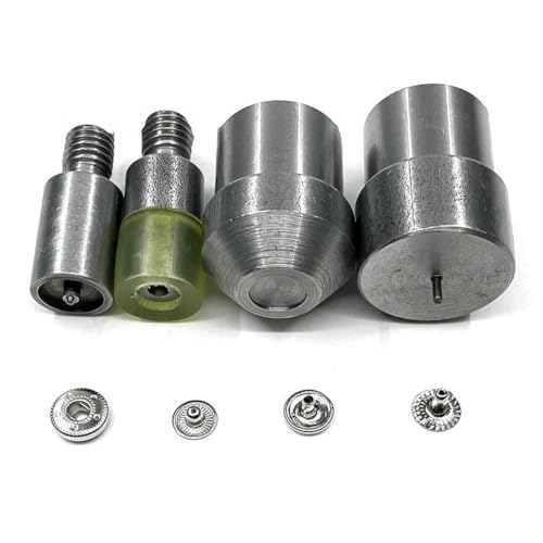 8mm Druckknöpfe Nieten Nähreparatur Silber/Gold/Schwarz/Bronze Metall Druckknopfverschluss Kinderkleidungsknopf Gürtelschnalle-50 Sets und Formen_c von YOGAES