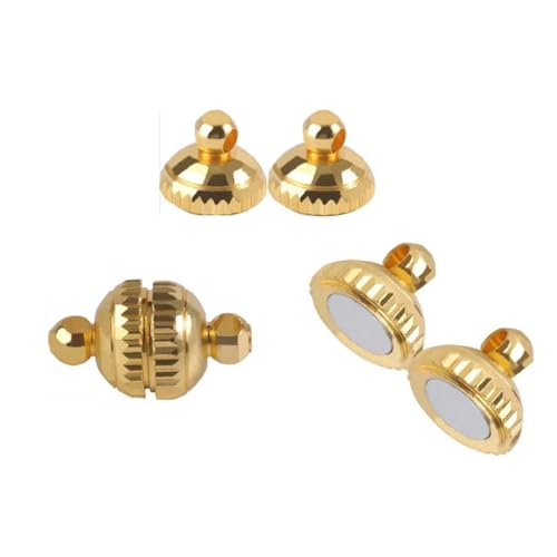 Edelstahl Starke Magnetverschlüsse für Lederband, Armband, Halskette, Magnet-Endverschluss, Verbindungsstück, DIY-Schmuckherstellung, Zubehör, 8 x 14 mm, 5 Stück, Gold Edelstahl Starke Magnetverschlüsse für Lederband, Armband, Halskette, Magnet-Endverschluss, Verbindungsstück, DIY-Schmuckherstellung, Zubehör, 8 x 14 mm, 5 Stück, Gold von YOGAES
