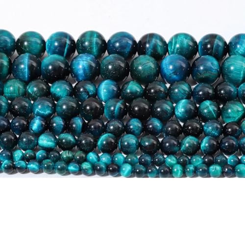 Hellblaue Tigerauge-Natursteinperlen, runde lose Perlen zur Schmuckherstellung, Armbänder, Halsketten, 4,0 mm, 6 mm, 8 mm, 10 mm, 12 mm, Königsblauer Bernstein, 12 mm Hellblaue Tigerauge-Natursteinperlen, runde lose Perlen zur Schmuckherstellung, Armbänder, Halsketten, 4,0 mm, 6 mm, 8 mm, 10 mm, 12 mm, Königsblauer Bernstein, 12 mm von YOGAES
