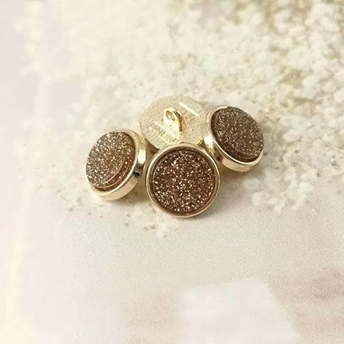 Kleine Metallknöpfe für Kinderkleidung zum Nähen von Hemden, Dekorationen, Handarbeiten, glänzende Materialien, Nähzubehör, Knöpfe, 5 Stück, Lila, 11,5 mm, 5 Stück von YOGAES