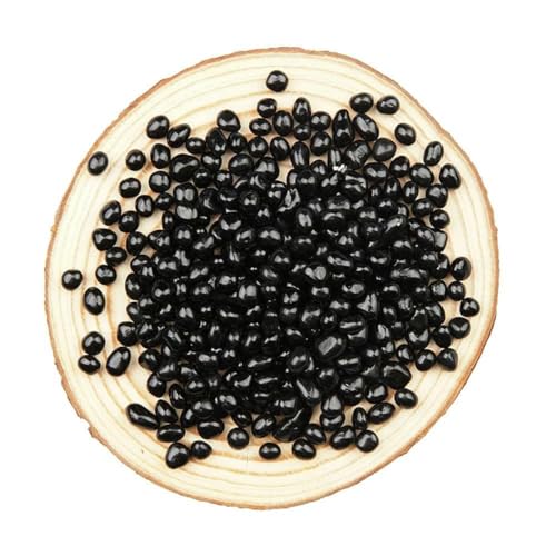 Natürlicher Kristallstein, Quarzachat, kleiner gebrochener Nagel, DIY-Aromatherapie-Material, Lapislazuli, Tigerauge, bunter Stein, schwarze Glasperlen, 50 g von YOGAES
