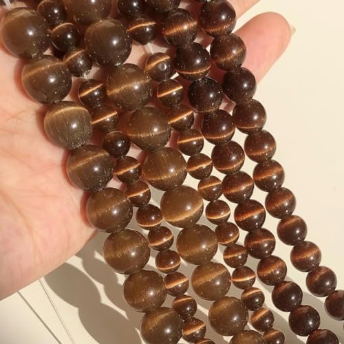 Rosafarbene Katzenaugen-Opalperlen, Naturstein, Glasperlen, lose Perlen zur Schmuckherstellung, DIY-Armbänder, Zubehör, 15 Zoll, 4/6/8/10/12 mm, Kaffeebraun, 6 mm, 61 Perlen Rosafarbene Katzenaugen-Opalperlen, Naturstein, Glasperlen, lose Perlen zur Schmuckherstellung, DIY-Armbänder, Zubehör, 15 Zoll, 4/6/8/10/12 mm, Kaffeebraun, 6 mm, 61 Perlen von YOGAES