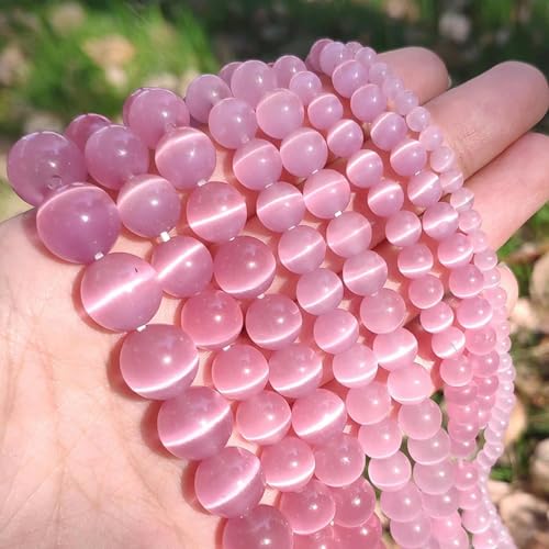 Rosafarbene Katzenaugen-Opalperlen, Naturstein, Glasperlen, lose Perlen zur Schmuckherstellung, DIY-Armbänder, Zubehör, 15 Zoll, 4/6/8/10/12 mm, Rosa, 4,0 mm, 91 Stück Perlen Rosafarbene Katzenaugen-Opalperlen, Naturstein, Glasperlen, lose Perlen zur Schmuckherstellung, DIY-Armbänder, Zubehör, 15 Zoll, 4/6/8/10/12 mm, Rosa, 4,0 mm, 91 Stück Perlen von YOGAES
