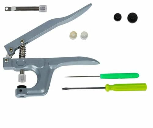 T5 Harz-Druckknopf-Set, Druckknöpfe, U-Form, Verschluss, Druckknopfzange, Set, Druckknöpfe, Stoffknöpfe, DIY-Nähmaschine, Bastelwerkzeug, nur Zange, Yin-T5 von YOGAES