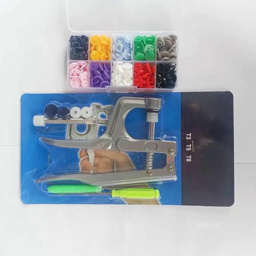 T5 Harz-Druckknopf-Set, in U-Form, Druckknopfzangen, Druckknöpfe aus Stoff, DIY-Nähmaschine, Bastelwerkzeug, Zange und 80er-Set B-T5 T5 Harz-Druckknopf-Set, in U-Form, Druckknopfzangen, Druckknöpfe aus Stoff, DIY-Nähmaschine, Bastelwerkzeug, Zange und 80er-Set B-T5 von YOGAES
