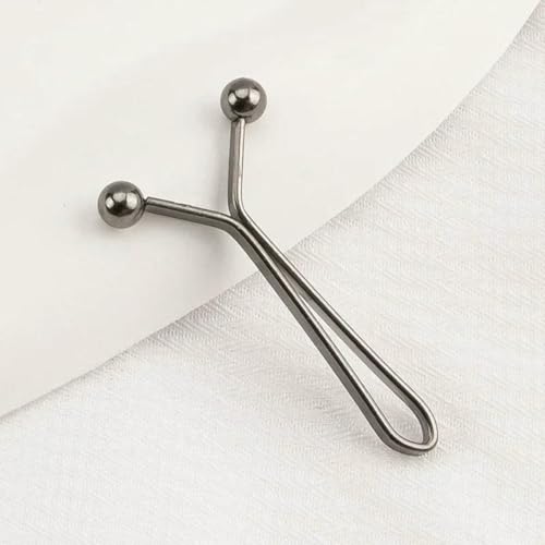 Taillenschnalle festziehen, U-förmig, verstellbarer Druckknopf, Jeansknöpfe, spurlos, abnehmbare Hosenclips, Kleidungszubehör, Werkzeug, 2 Stück, Pistole, Schwarz Taillenschnalle festziehen, U-förmig, verstellbarer Druckknopf, Jeansknöpfe, spurlos, abnehmbare Hosenclips, Kleidungszubehör, Werkzeug, 2 Stück, Pistole, Schwarz von YOGAES