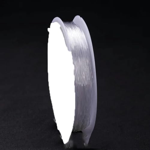 Transparente elastische Fadenschnur für die Schmuckherstellung, Perlenarmband, Halskette, Kristallschnur, DIY-Zubehör, 0,6 mm x 15 Meter Transparente elastische Fadenschnur für die Schmuckherstellung, Perlenarmband, Halskette, Kristallschnur, DIY-Zubehör, 0,6 mm x 15 Meter von YOGAES