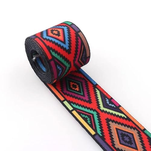5 Yards 38 mm buntes Gurtband, Geldbörse, Band, Taschenriemen, Schlüsselanhänger, Gepäck, Gurtband, Seil, Hundehalsband, Leine 5 Yards 38 mm buntes Gurtband, Geldbörse, Band, Taschenriemen, Schlüsselanhänger, Gepäck, Gurtband, Seil, Hundehalsband, Leine von YOGAY