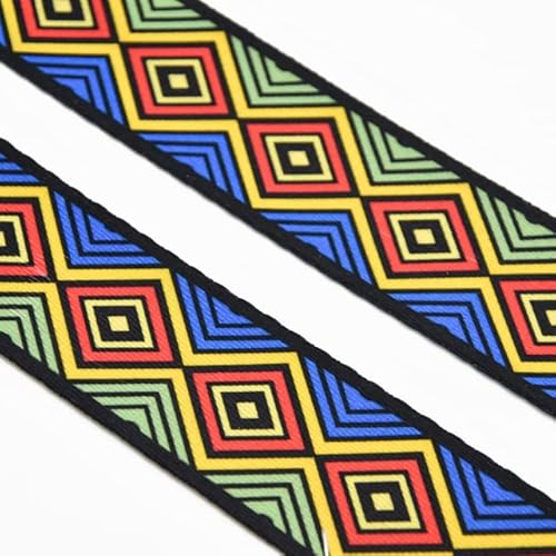 5 Yards 38 mm buntes Gurtband, Geldbörse, Band, Taschenriemen, Schlüsselanhänger, Gepäck, Gurtband, Seil, Hundehalsband, Leine 5 Yards 38 mm buntes Gurtband, Geldbörse, Band, Taschenriemen, Schlüsselanhänger, Gepäck, Gurtband, Seil, Hundehalsband, Leine von YOGAY