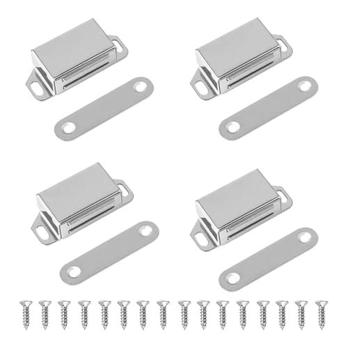 YOGAZEN 4 STK Magnetschnäpper, Türmagnete Stark, Tür Magnete für Schranktüren, Magnet Schranktür Magnetverschluss Schrankmagnete für Schubladen Balkontür Magnet Türschließer, mit 16 Schrauben YOGAZEN 4 STK Magnetschnäpper, Türmagnete Stark, Tür Magnete für Schranktüren, Magnet Schranktür Magnetverschluss Schrankmagnete für Schubladen Balkontür Magnet Türschließer, mit 16 Schrauben von YOGAZEN