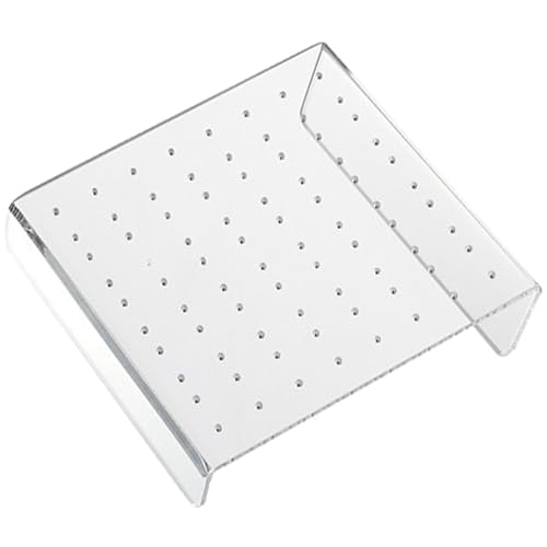 YOGOTEU Ohrring-Display, 50/80 Löcher, Acryl-Ohrringhalter, Organizer, Ohrstecker, Schmuckaufbewahrung, Präsentationsständer, Vitrine, Ohrringe, 15,5 x 15 cm YOGOTEU Ohrring-Display, 50/80 Löcher, Acryl-Ohrringhalter, Organizer, Ohrstecker, Schmuckaufbewahrung, Präsentationsständer, Vitrine, Ohrringe, 15,5 x 15 cm von YOGOTEU