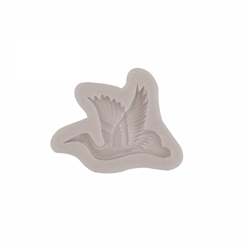 YOGOTEU Silikonform mit weißem Kranich, für Fondant, Schokolade, Ton, Harz, Modell, Kuchendekoration, Werkzeug, Backzubehör, Tierschokolade, Fondantformen, grau, Stil 3 YOGOTEU Silikonform mit weißem Kranich, für Fondant, Schokolade, Ton, Harz, Modell, Kuchendekoration, Werkzeug, Backzubehör, Tierschokolade, Fondantformen, grau, Stil 3 von YOGOTEU