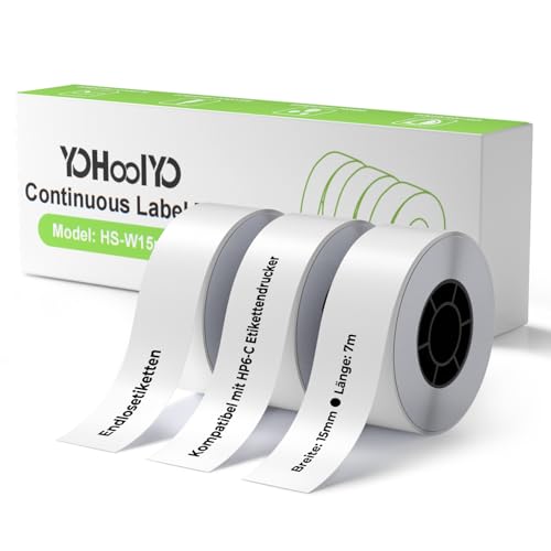YOHOOLYO 3 Rollen 42mm x 15mm Weiß Etikettierpapier 480 Etiketten Papier für Haus, Büro, Schule Endlos-Etiketten YOHOOLYO 3 Rollen 42mm x 15mm Weiß Etikettierpapier 480 Etiketten Papier für Haus, Büro, Schule Endlos-Etiketten von YOHOOLYO