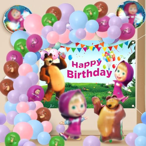 58 Stück Geburtstag Party Se, Geburtstag Deko, Geburtstag, Luftballons, Hintergrund, Folio Luftballons, Für Geburtstag Deko Lieferungen, Kinder Geburtstag Dekoration von YOILIK