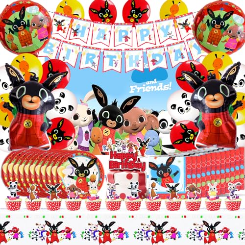 Bing Geburtstag Deko, Bing Ballons, Bing Geschirrset, Tischdecke Bing, Bing Servietten, Bing Kuchen Deko, Bing Teller & Geschirr, Bing Geburtstag Dekoration Set Bing Geburtstag Deko, Bing Ballons, Bing Geschirrset, Tischdecke Bing, Bing Servietten, Bing Kuchen Deko, Bing Teller & Geschirr, Bing Geburtstag Dekoration Set von YOILIK
