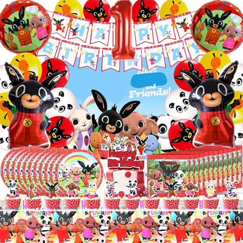 Bing Geburtstag Deko 1 Jahr, Bing Geschirrset, Bing Ballons 1 Jahr, Bing Hintergrund, Tischdecke Bing, Bing Servietten, Bing Geburtstag Dekoration Set 1 Jahr, Bing Geburtstag 1 Jahr Bing Geburtstag Deko 1 Jahr, Bing Geschirrset, Bing Ballons 1 Jahr, Bing Hintergrund, Tischdecke Bing, Bing Servietten, Bing Geburtstag Dekoration Set 1 Jahr, Bing Geburtstag 1 Jahr von YOILIK