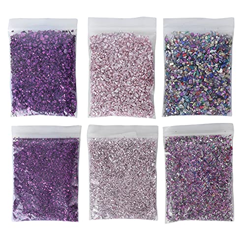 Zerkleinerter Glasfüller, schöne zerkleinerte Glassplitter mehrere Farben für Harzform, handgefertigtes Kunsthandwerk, Nagelkunstdekoration, Telefonkastenherstellung, Scrapbooking Zerkleinerter Glasfüller, schöne zerkleinerte Glassplitter mehrere Farben für Harzform, handgefertigtes Kunsthandwerk, Nagelkunstdekoration, Telefonkastenherstellung, Scrapbooking von YOIM