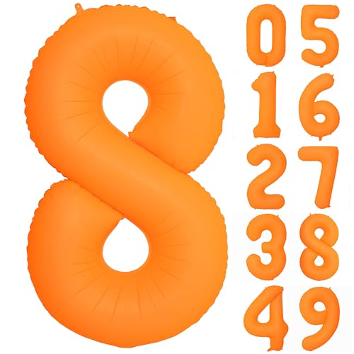 40 IN Orange Geburtstag Zahl 8 Luftballons Fluoreszierend Orange Ballon Helium Folienballons für Jungen Mädchen Geburtstag Hochzeit Babyparty Fluoreszierende Party Dekorationen Supplies 8 40 IN Orange Geburtstag Zahl 8 Luftballons Fluoreszierend Orange Ballon Helium Folienballons für Jungen Mädchen Geburtstag Hochzeit Babyparty Fluoreszierende Party Dekorationen Supplies 8 von YOIOZAIZAI
