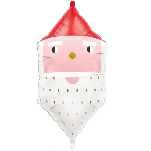 Weihnachtsdeko Luftballons, Jumbo Mylar Folienballon Set, Weihnachtsmann, Elch, Schneemann, Rentier, Zuckerstange, Baum, Xmas Party Supplies Square Santa von YOIOZAIZAI