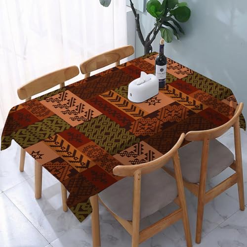 YOIUE Tischdecke Abwaschbar Rechteckig,137x183cm,Polyester Tischtuch Tafeldecke Ornamente Schmutzabweisend Pflegeleicht,Indianer-Dekor, ethnisch-geometrisches Folk-Stil-Dekorationsdesign YOIUE Tischdecke Abwaschbar Rechteckig,137x183cm,Polyester Tischtuch Tafeldecke Ornamente Schmutzabweisend Pflegeleicht,Indianer-Dekor, ethnisch-geometrisches Folk-Stil-Dekorationsdesign von YOIUE