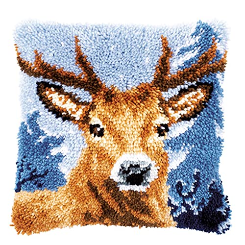 Knüpf Sets Knüpfkissen Zum Selber Knüpfen Knüpfteppiche DIY Hirsch Muster Kissen Kissenbezug Kreuzstich Latch Hook Kit Handwerk Handarbeiten Erwachsene Kinder Kunsthandwerk ,43*43cm/16.9*16.9 in Knüpf Sets Knüpfkissen Zum Selber Knüpfen Knüpfteppiche DIY Hirsch Muster Kissen Kissenbezug Kreuzstich Latch Hook Kit Handwerk Handarbeiten Erwachsene Kinder Kunsthandwerk ,43*43cm/16.9*16.9 in von YOJOLO