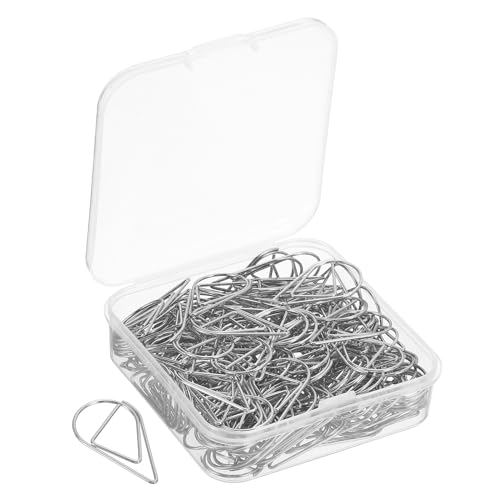 YOKIVE 150 Stück Büroklammern, tropfenförmig mit Box | Halten Sie Ihren Schreibtisch ordentlich, ideal für Büro, Kunst, Handwerk, Zuhause, täglichen Gebrauch (Silberton, 1 Zoll). von YOKIVE