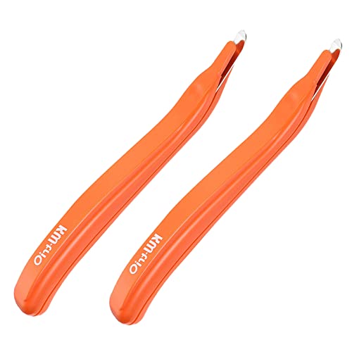 YOKIVE 2 Stück Tackerentferner, Büro Magnetischer Hefterzieher | Entfernen Sie Heftklammern ideal für Büro, Zuhause, Schreibtischzubehör (Orange) von YOKIVE