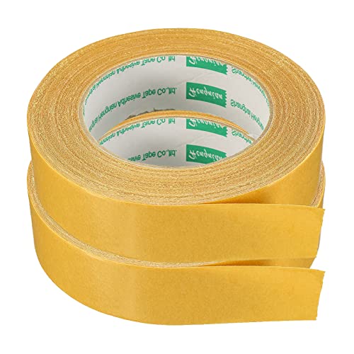 YOKIVE 2 Stück doppelseitiges Klebeband, Duct Mesh Stoffkleber ideal für Büro, Zuhause, täglichen Gebrauch (30mm 20m/65,6ft) von YOKIVE