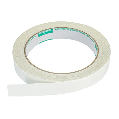 YOKIVE Doppelseitiges Klebeband, Duct Mesh Stoffklebeband ideal für Büro, Zuhause, täglichen Gebrauch (15mmx10m, Weiß) von YOKIVE
