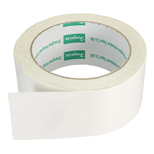 YOKIVE Doppelseitiges Klebeband, Duct Mesh Stoffklebeband ideal für Büro, Zuhause, täglichen Gebrauch (45mmx10m, Weiß) von YOKIVE