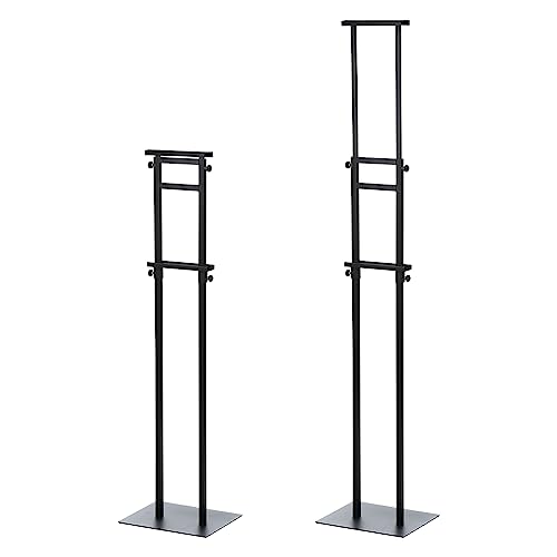 YOKIVE Posterständer, doppelseitige Staffelei-Ständer für Display, verstellbare Höhe, ideal für Hochzeitsschilder, Poster (schwarz, 200 cm) von YOKIVE