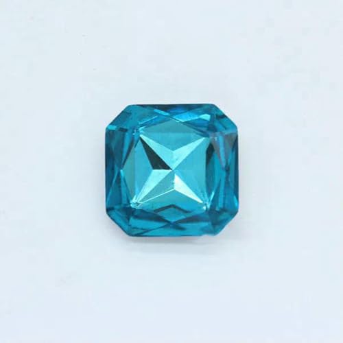 18 mm, 23,0 mm, Strasssteine, Kristall, quadratisch, achteckig, spitze Glasperlen für Schmuck, Kleidung, Hochzeitsdekoration, Blauer See, 23,0 mm, 6 Stück 18 mm, 23,0 mm, Strasssteine, Kristall, quadratisch, achteckig, spitze Glasperlen für Schmuck, Kleidung, Hochzeitsdekoration, Blauer See, 23,0 mm, 6 Stück von YOLNEY