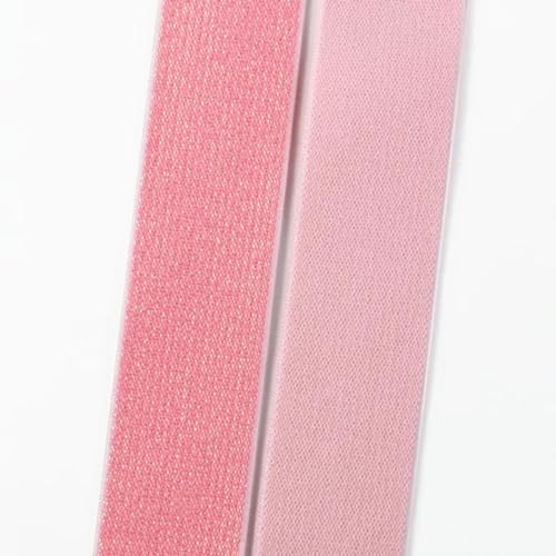 2/5/10 Meter 25–50 mm farbiges Seiden-Nylon-Gummiband aus Polyester-Gurtband DIY-Kleidersäcke Nähzubehör-Rose Pink-50 mm-2 Meter von YOLNEY