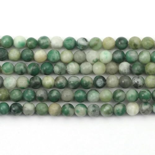 2 3 4,0 mm Naturstein-Perlen, Lapislazuli, Howlith, Tigerauge, Malachit, Aventurin, Steinperlen zur Herstellung von Taillenperlen und Ketten – Jade – 3,0 mm, 115 Stück 2 3 4,0 mm Naturstein-Perlen, Lapislazuli, Howlith, Tigerauge, Malachit, Aventurin, Steinperlen zur Herstellung von Taillenperlen und Ketten – Jade – 3,0 mm, 115 Stück von YOLNEY