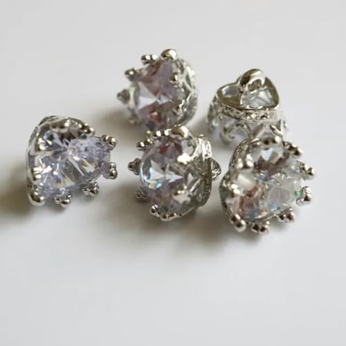 5 Stück/Lot Luxus-Kristallknöpfe, Zirkonia-Knöpfe für Mantel, dekorative CZ-Nähknöpfe für Kaschmir-Strickjacke-CX-010-4pcR5 von YOLNEY