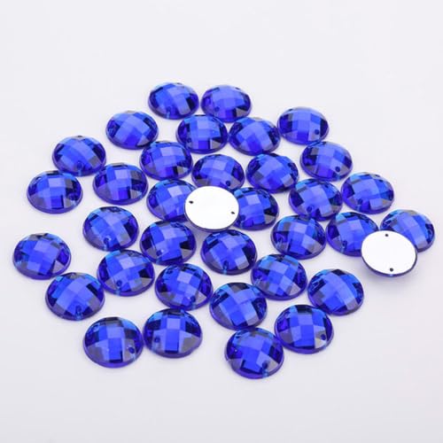 8 mm/10 mm/12 mm/15 mm runde Acryl-Strasssteine mit flacher Rückseite, 2 Löcher, zum Nähen von Strass-Kristallperlen für DIY-Handwerk, 18 Farben zur Auswahl, Saphir-15 mm, 50 Stück 8 mm/10 mm/12 mm/15 mm runde Acryl-Strasssteine mit flacher Rückseite, 2 Löcher, zum Nähen von Strass-Kristallperlen für DIY-Handwerk, 18 Farben zur Auswahl, Saphir-15 mm, 50 Stück von YOLNEY