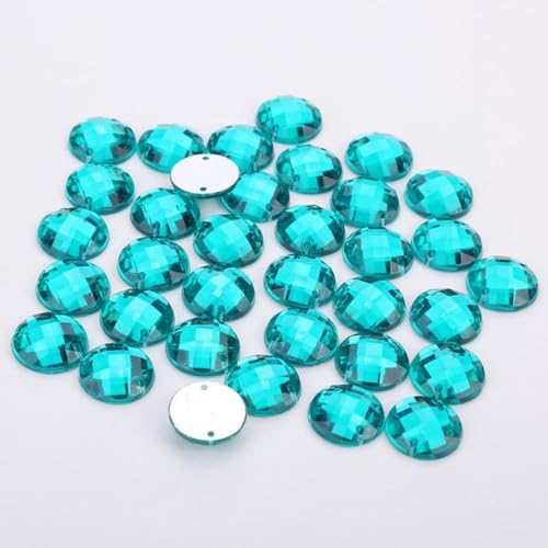 8 mm/10 mm/12 mm/15 mm runde Acryl-Strasssteine mit flacher Rückseite, 2 Löcher, zum Nähen von Strass-Kristallperlen für DIY-Handwerk, 18 Farben zur Auswahl, Türkis, 15 mm, 50 Stück 8 mm/10 mm/12 mm/15 mm runde Acryl-Strasssteine mit flacher Rückseite, 2 Löcher, zum Nähen von Strass-Kristallperlen für DIY-Handwerk, 18 Farben zur Auswahl, Türkis, 15 mm, 50 Stück von YOLNEY