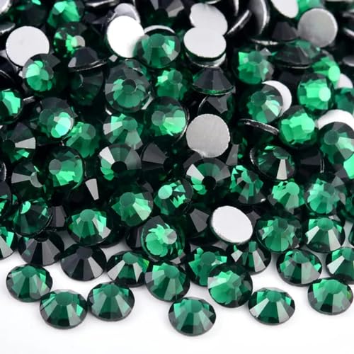 Glitzernde, nicht Hotfix-Strasssteine, Strassnägel, Kristalle, Nagelzubehör, Diamant, Smaragd, gemischte Größe, 1440 Stück von YOLNEY