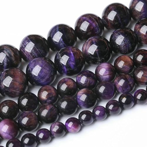 Lila Tigerauge-Perlen, Naturstein, runde lose Perlen zur Schmuckherstellung, DIY-Armbandzubehör, 6, 8, 10, 12, 14,0 mm, 15 Zoll, Großhandel, 12 mm, 30 bis 32 Stück Lila Tigerauge-Perlen, Naturstein, runde lose Perlen zur Schmuckherstellung, DIY-Armbandzubehör, 6, 8, 10, 12, 14,0 mm, 15 Zoll, Großhandel, 12 mm, 30 bis 32 Stück von YOLNEY