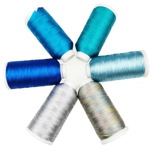 Stränge metallischer Webfaden, handgefertigt, für DIY-Armbänder, Schnüre, Stichfäden, Häkelgarn für Occhi, Farbe: Pink – 153-79-3 Stränge von YOLNEY