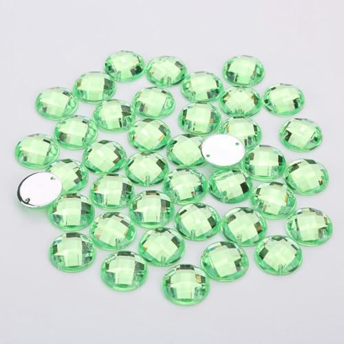 mm/10 mm/12 mm/15 mm runde Acryl-Strasssteine mit flacher Rückseite, 2 Löcher, zum Nähen von Strass-Kristallperlen für DIY-Handwerk, 18 Farben zur Auswahl, Grün-10 mm, 100 Stück mm/10 mm/12 mm/15 mm runde Acryl-Strasssteine mit flacher Rückseite, 2 Löcher, zum Nähen von Strass-Kristallperlen für DIY-Handwerk, 18 Farben zur Auswahl, Grün-10 mm, 100 Stück von YOLNEY