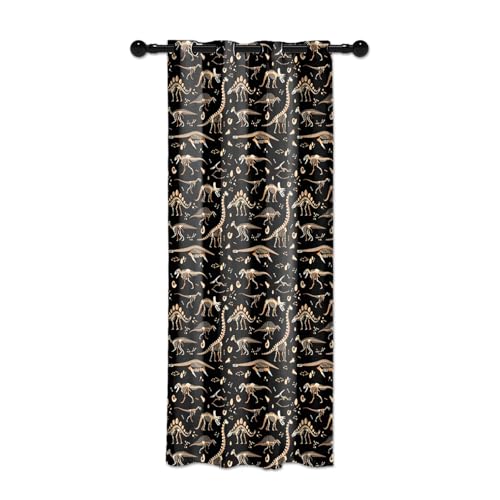 YONGFOTO 117x229cm Tier Verdunkelungsvorhänge für Schlafzimmer Uralt Dinosaurier-Fossil-Skelett Vorhang mit Ösen Kinderraum Kinderzimmer Innenösenvorhänge Home Set YONGFOTO 117x229cm Tier Verdunkelungsvorhänge für Schlafzimmer Uralt Dinosaurier-Fossil-Skelett Vorhang mit Ösen Kinderraum Kinderzimmer Innenösenvorhänge Home Set von YONGFOTO
