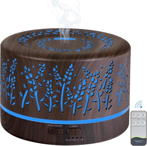 500ml Aroma Diffuser für Duftöle Ätherische Öle, Luftbefeuchter Aromatherapie Öle Diffusor elektrische Duftlampe, mit 7 farbigem LED Licht, BPA Free für Schlafzimmer, Büro, Spa 500ml Aroma Diffuser für Duftöle Ätherische Öle, Luftbefeuchter Aromatherapie Öle Diffusor elektrische Duftlampe, mit 7 farbigem LED Licht, BPA Free für Schlafzimmer, Büro, Spa von YONGYAO