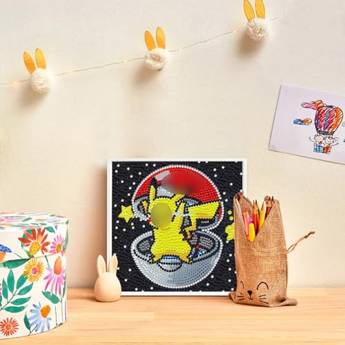 YONSEL Diamond Painting Kinder, 5D Diamond Painting, Diamond Painting Set, DIY Diamond Painting, Diamant Painting Bilder Kinder, für Mädchen，Jungen, Home Wand Decor von YONSEL